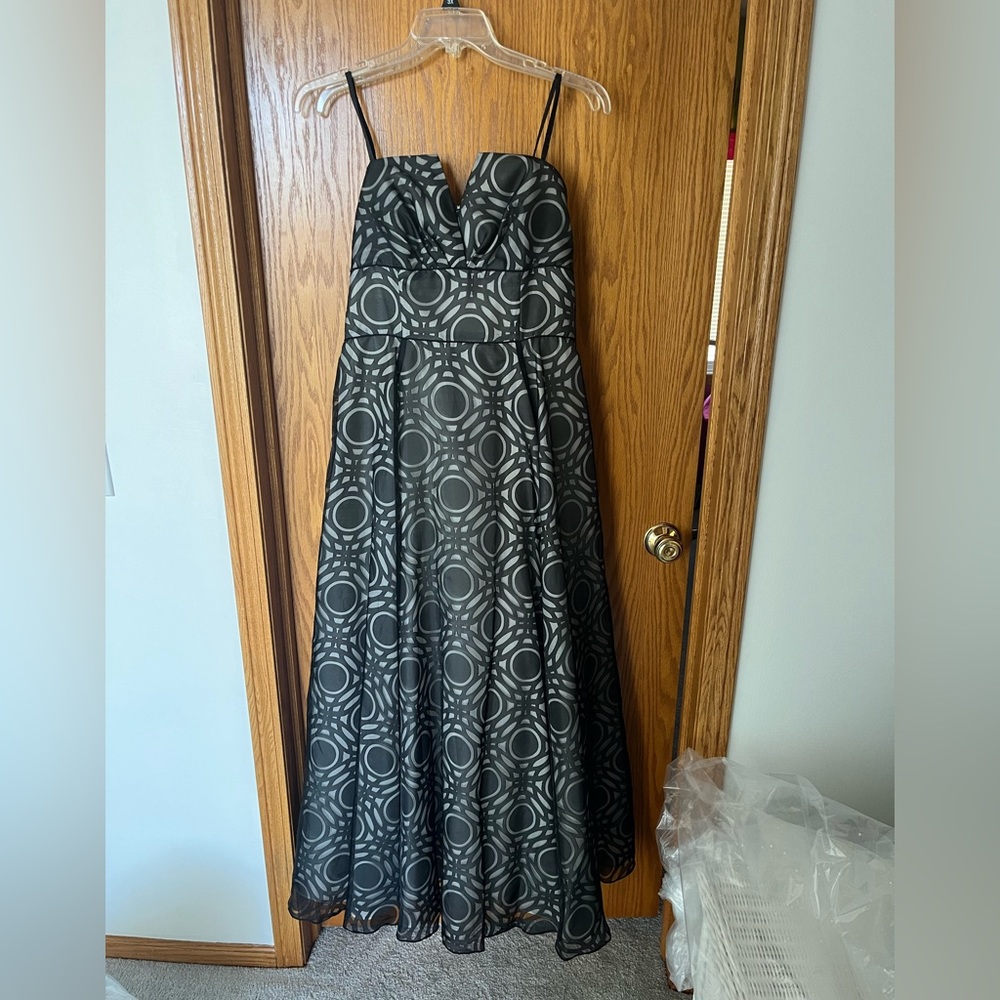 Strapless Grey Strapless Gown